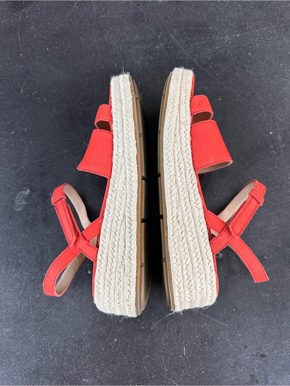 Eileen Fisher Devi Espadrille Strappy Platform Sandal Tangelo 8 1/2 - Picture 5 of 5
